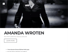 Tablet Screenshot of amandawroten.com